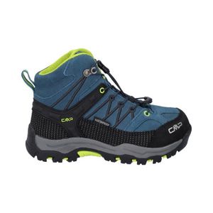 CHAUSSURES DE RANDONNÉE Chaussures de marche de randonnée mid enfant CMP Rigel Waterproof - deep lake-acido/bleu - 28