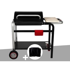 BARBECUE Barbecue à charbon Somagic Vulcano 2600 - SOMAGIC - Sur chariot - 10 personnes - Charbon - Fonte