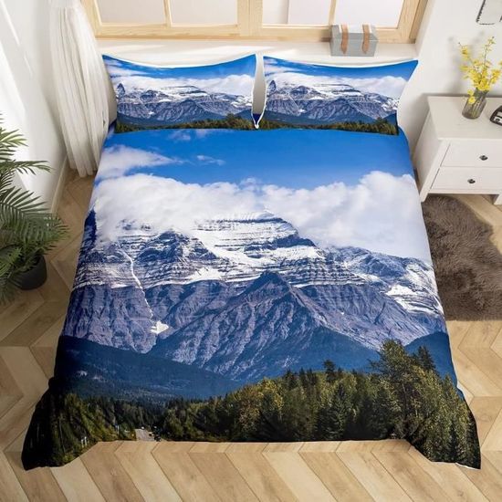 Dessus De Couette Inachevé Vierges Arbres Cerfs 48x63 Pour Chasseur - USA