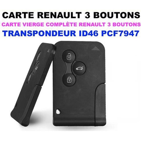 CARTE De Démarrage à Programmer Pour RENAULT Megane II et Scenic 2 Cdiscount Auto