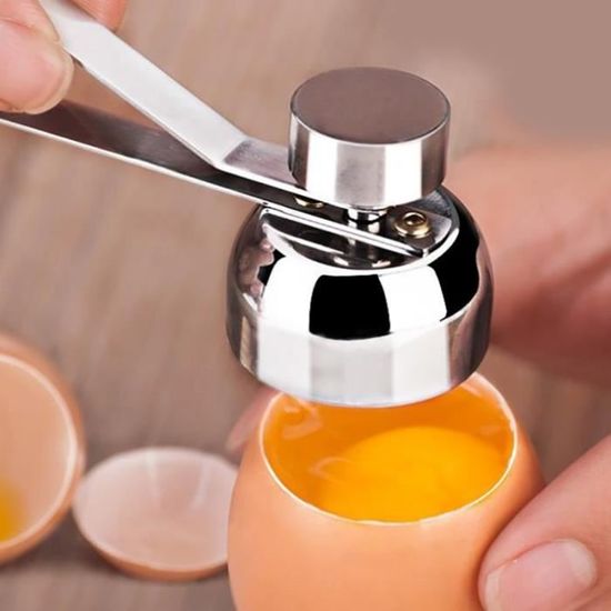Ouvre-oeuf En Acier Inoxydable – Coupe Coquille D’oeuf Dur Et Oeuf à La Coque – Outil De Cuisine Pratique Et Lavable Au Lave-vaisselle