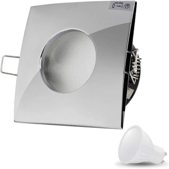 EOS Spot LED Encastrable 230V, 5W / 450l, 50° orientable, Plafonnier LED encastré, blanc EOS Spot LED Encastrable 230V, 5W / 450l, 50° orientable, Plafonnier LED encastré, blanc