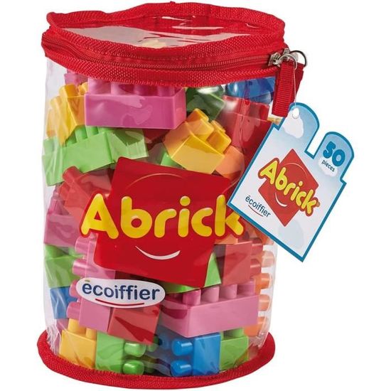 Jouets Ecoiffier -486 - Sac de briques a empiler Abrick Jeu de construction  pour enfants 50 pieces Des 18 mois Fabrique e - Cdiscount Jeux - Jouets