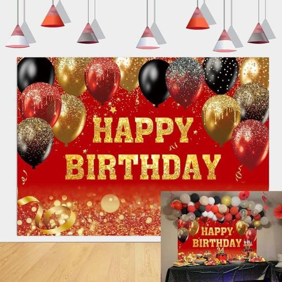 Toile De Fond « Happy Birthday » Pour Séance Photo, Toile De Fond Pour Studio De Photographie, Répétition, Bannière De Décoration De Fête, 210 X 150 Cm