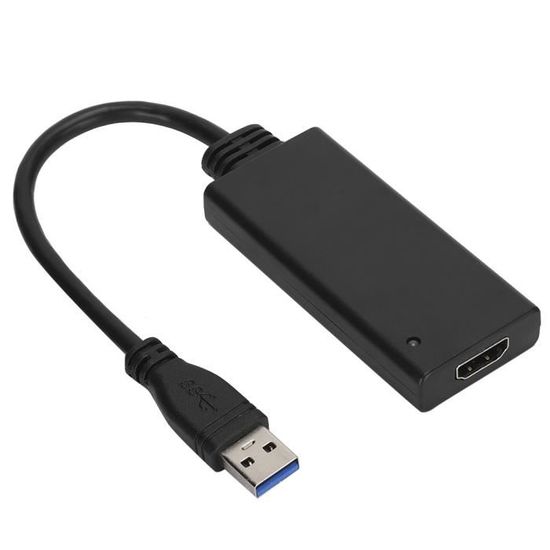 Adaptateur USB 3.0 Vers HDMI 1080p - Pour PC Windows, Projecteur, TV - Convertisseur Multi-Écran
