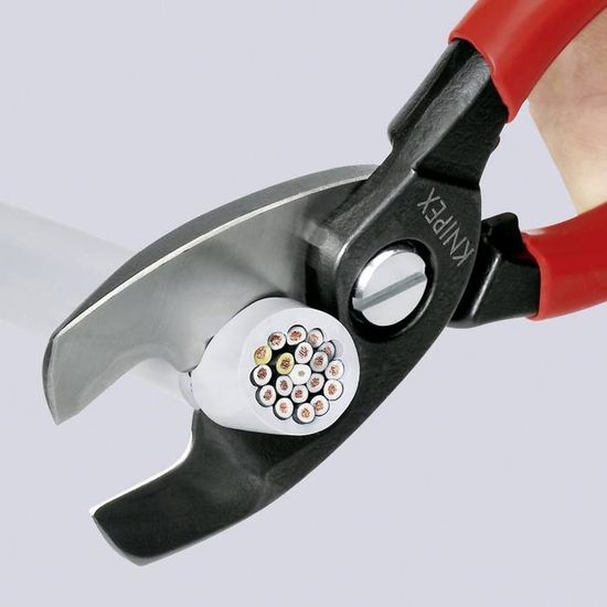 KNIPEX Pince coupe-câbles plat 215mm - 94 15 215 EAN