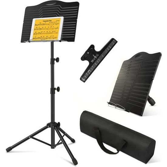 Pupitre Pour Partitions De Piano Numérique – Réglable, Stable – ABS Épais – Pour Maison/Scène