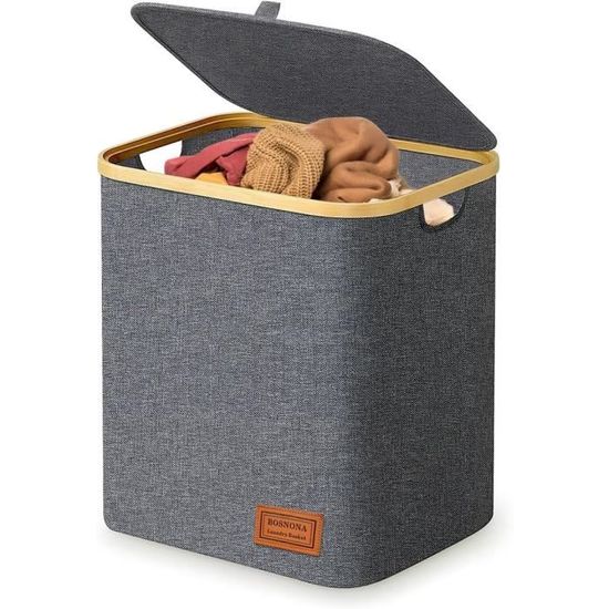 Boîte De Rangement Pour Lessive En Poudre - Métal Avec Couvercle Et Pelle, 5L, Rangement Buanderie Organisé