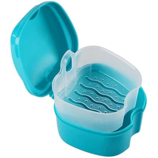 Boîte De Rangement Pour Dentier/prothèse Dentaire - Étui De Protection Bleu, Marque SUPVOX