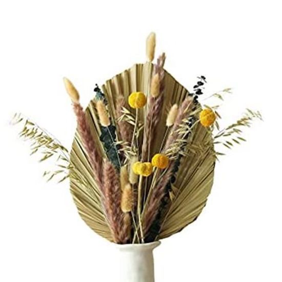 Bouquet De 15 Fleurs De Pampa Séchées – Décoration Naturelle Longue Durée Pour Maison, Mariage, événements - 8