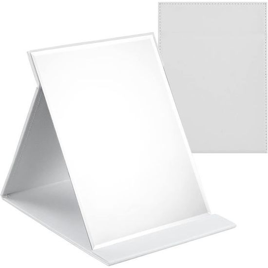 Miroir De Maquillage Pliable Autoportant Pour Salle De Bain Ou Rasage - Style Carré - Neuf