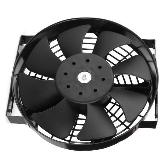 Ventilateur Électrique Universel 40,6 Cm 12V Avec Kit Montage Radiateur Refroidissement