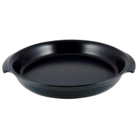ESPRIT DE CUISINE Plat Tex Mex - 41cm - Noir / Céramique flamme - Fabriqué en France