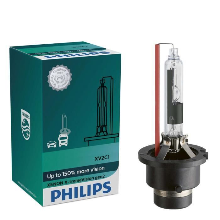 1 AMPOULE XENON D2R 35W 85126 PHILIPS XTREME VISION + 150% - COULEUR 4800K