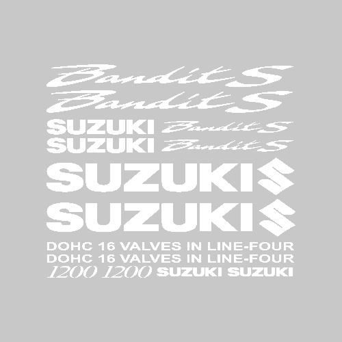 Stickers Suzuki 1200 bandit S Ref: MOTO-116 Blanc