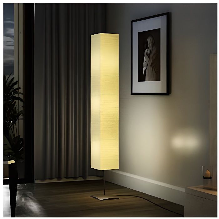 Lampe de salon sur pied alu 170 cm