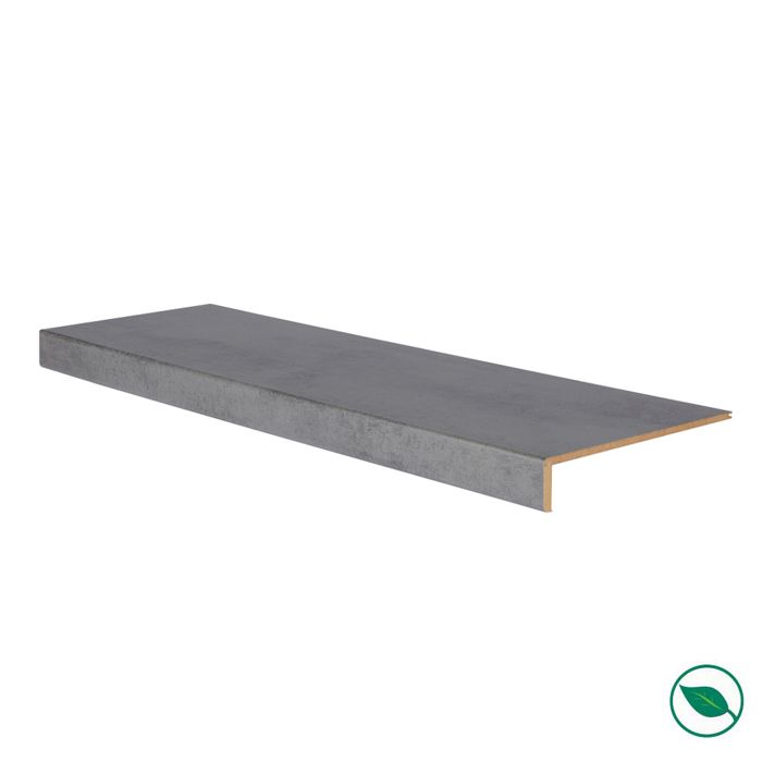 Marche rénovation d'escalier stratifié dark grey 1000 x 300 x 5,6 mm . FORESTEA Dimensions : 1000 mm x 300 mm x 5.6 mm