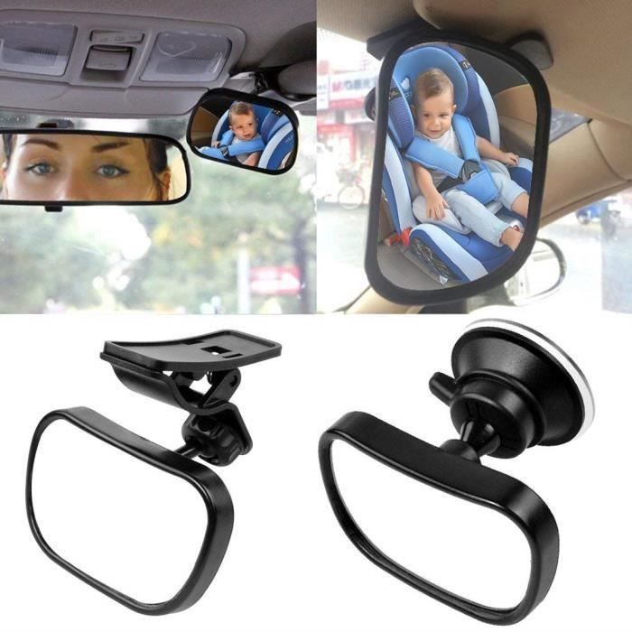 Bébé Vue Arrière Miroir, Miroir Auto Bébé Rétroviseur de Surveillance Bébé pour Siège Arrière Miroir de Voiture pour Bébé