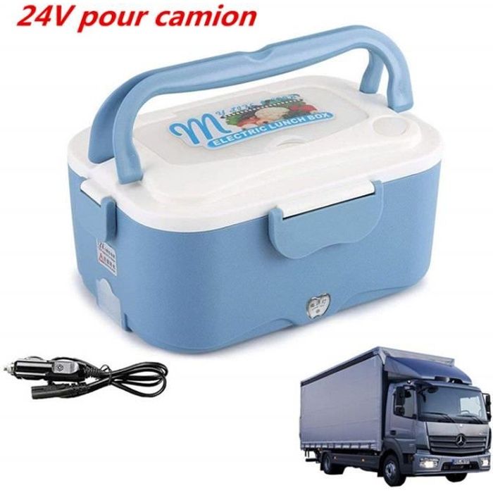 Boîte à Lunch électrique de Camion,24V 1.5L avec Cuillère , pour allume-cigare