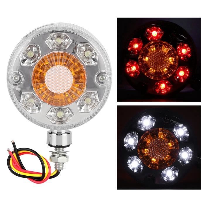 Dioche Feu de gabarit latéral Lumière jaune rouge de miroir de marqueur latéral de LED pour le camion LKW 24V de remorque de