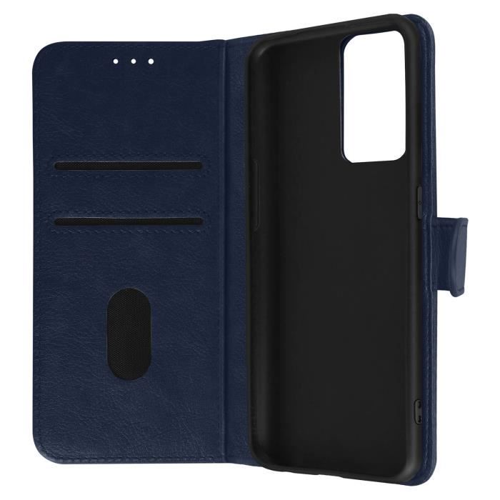 Housse Oppo Find X5 Lite Clapet Portefeuille Fonction Support bleu