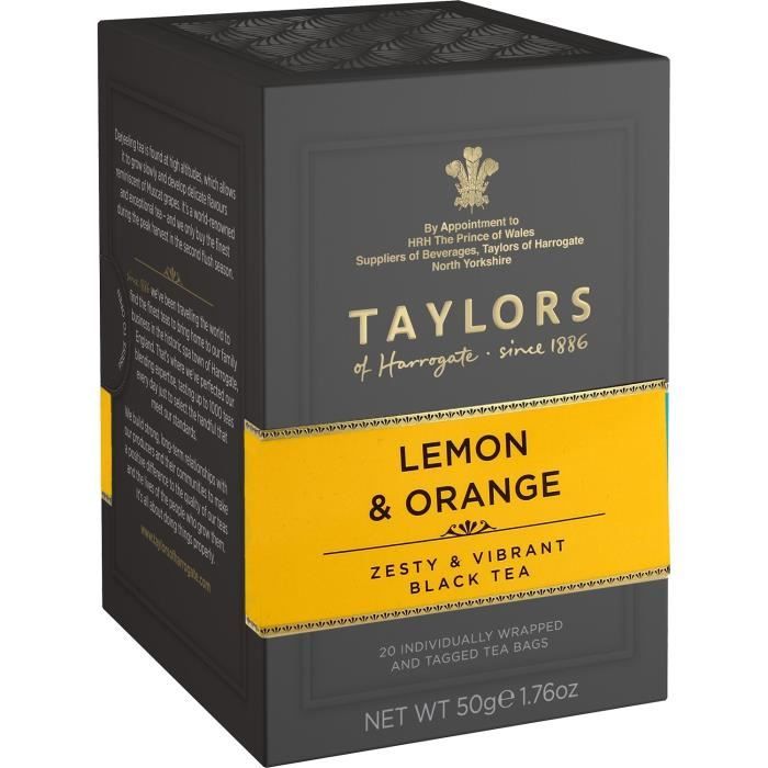 TAYLORS Thé au Citron et à l'Orange - 20 sachets - 50 g