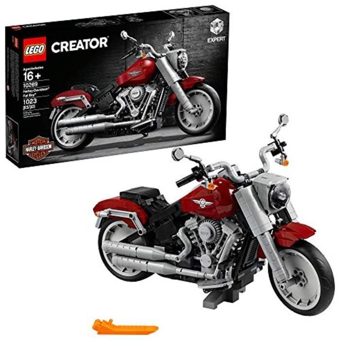 Jeu D'Assemblage LEGO QLNHY Creator Expert HarleyDavidson Fat 1269 Kit de construction, 22 (1,23 pièces)