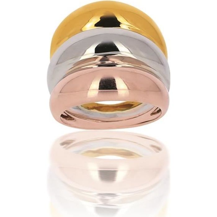 Bague Bombée 3 Ors 18 Carats