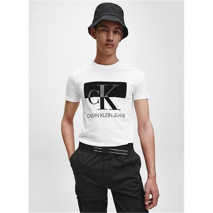 CALVIN KLEIN J30J315727 T-shirt Manche courte Homme BLANC