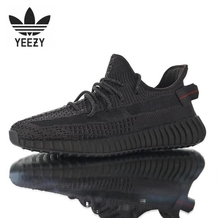 Basket Adidass Originalss Yeezys 350 V2 'BLACK REFLECTIVE' FU9007 Chaussures de Running Homme Femme Noir