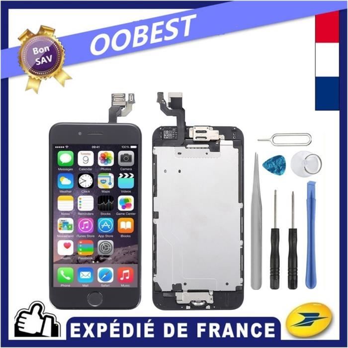 Ecran complet Pour iPhone 6 - Vitre tactile + noirécran LCD + Bouton home + Caméra