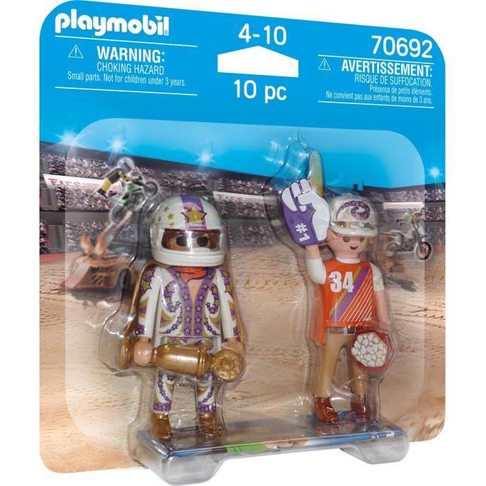Figurine miniature PLAYMOBIL 70692 DuoPack Stunt Show Team