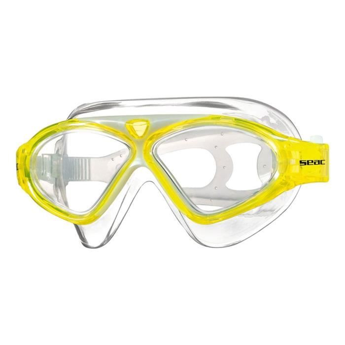 SEAC Lunettes et masque de natation et Snorkeling Vision - Garcon - Jaune