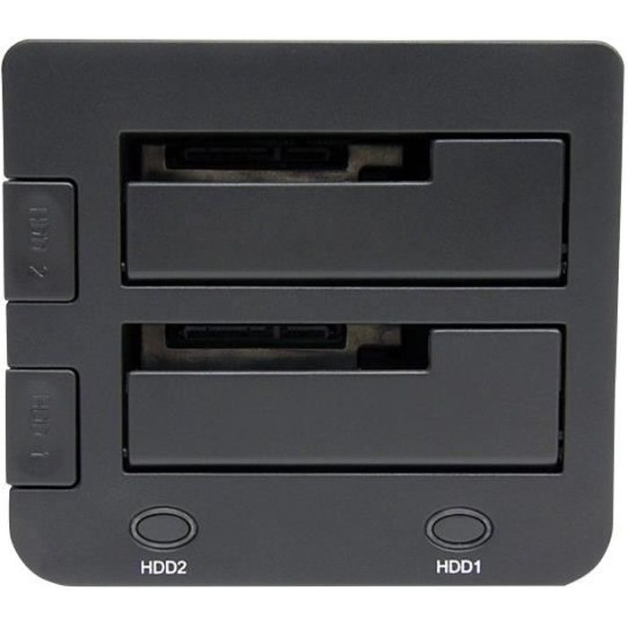 STARTECH Station d'accueil USB 3.0 pour 2 disques durs SATA III - Noir