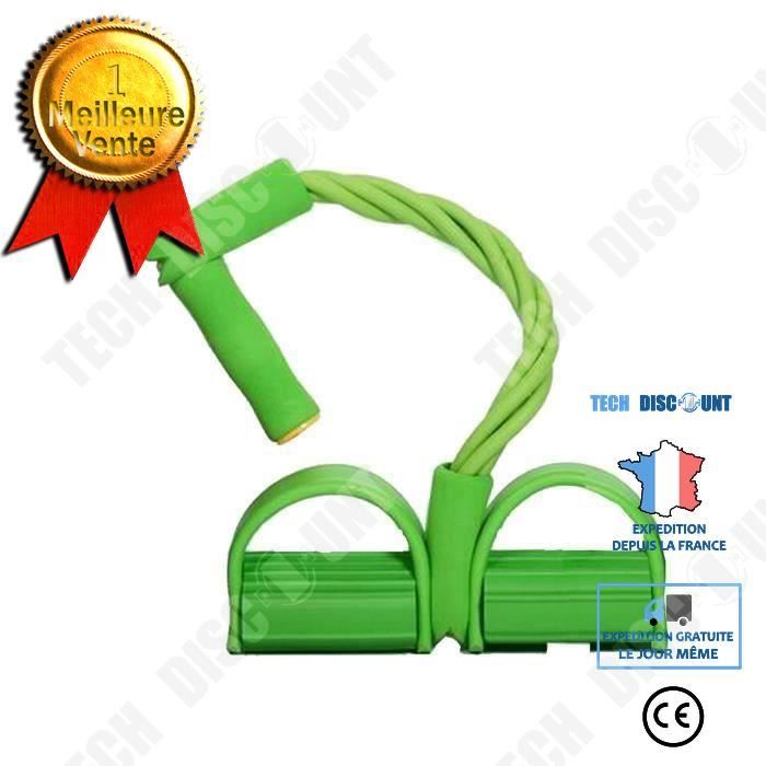 TD® Bandes de Résistance pour exercice- Crossfit, Fitness exercice Corde de Résistance- Harnais de Résistance- Bande Élastique Verte
