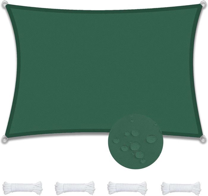 Voile D'ombrage Rectangulaire Imperméable Une Protection Des Rayons UV, Filet D'Ombrage, Voile D'Ombrage, Résistant Et Respirant For Jardin Terrasse