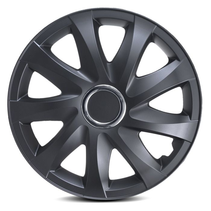 Enjoliveur Universel NRM Drift Extra - 16 Pouces, Rose/noir, Plastique ABS - Pour Jantes Standards (sauf Bombées), Fixation Par Clips