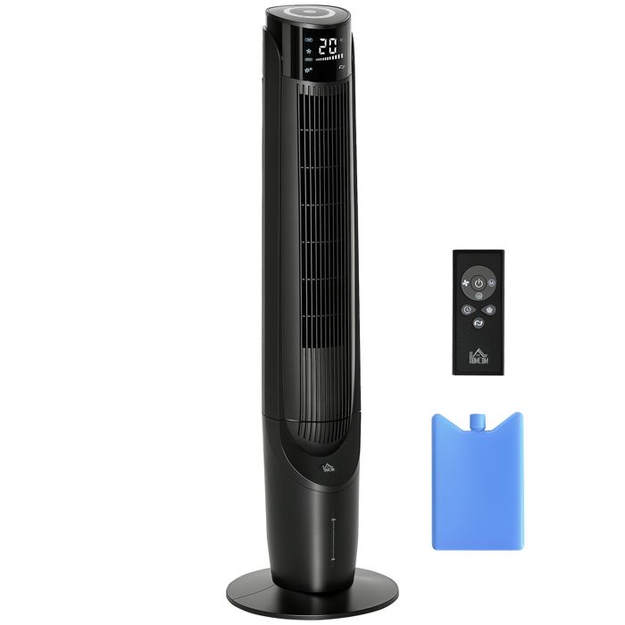 HOMCOM - Ventilateur colonne - ABS - 31.5x31.5x107cm - Noir - Hom