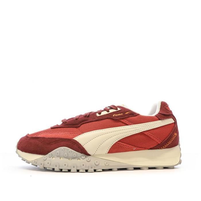 Puma Baskets Rouge Homme Puma Rider Washed