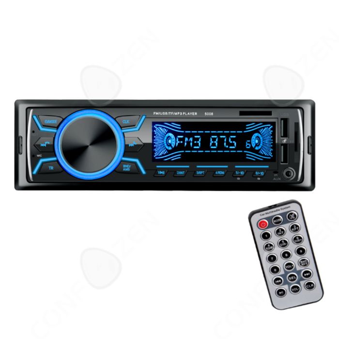 Microchaîne Stereo Thomson MIC301IBT - CD, Radio FM, Bluetooth, USB | Chargeur Sans Fil + USB - Design Bois Cosy