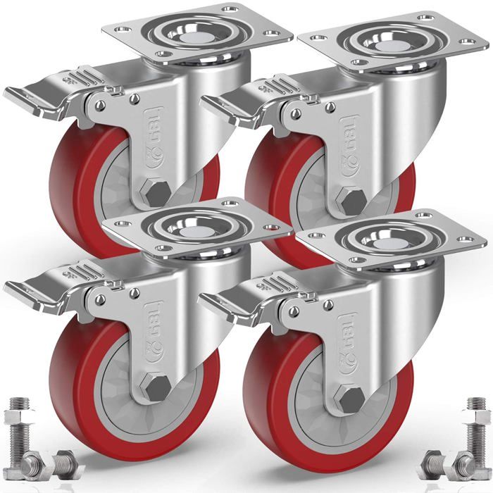 Roulettes Pour Meubles Roue De Meuble Charge Lourde 300Kg Roulettes