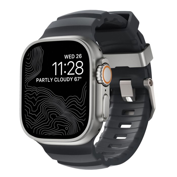 Bracelet - NOMAD - Rocky Point - Jaune/Gris - Compatible Apple Watch 42/44/45/49mm - Étanche