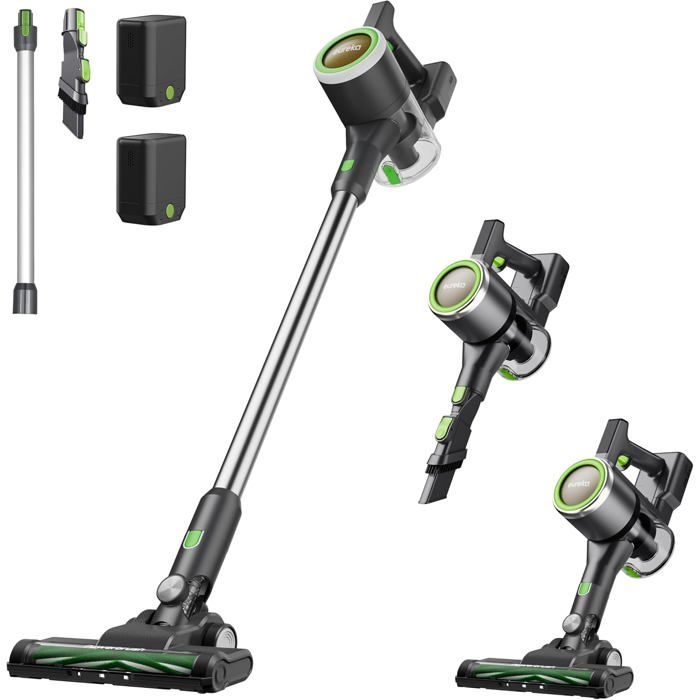 Aspirateur Balai Sans Fil - ETHNICS ORIGINS - NEC370 - 300W - 2 Batteries - Filtration H10 - Ethnics origins