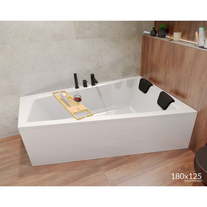 Bañera Asimétrica Empotrada - 180 x 125 cm - IZQUIERDA - INTIMA DUO