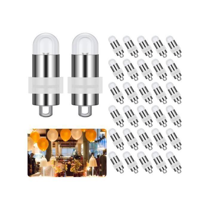 30 Pack LED Ballons Lampes Blanc Chaud Impermable pour Lanterne Papier Intrieure Extrieure pour Nol Hallowe LAMPION DE DECO DE FETE