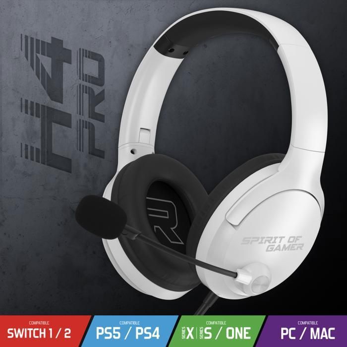 Casque Gaming Spirit Of Gamer Pro H4 – Filaire, Stéréo 2.0, Compatible Multiplateforme - vue 4