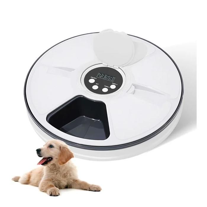Comparer les prix de Distributeur de Croquettes Chat Automatique Chien-Gamelle Chat Automatique avec Minuterie Programmable1-4 Repas par Jour