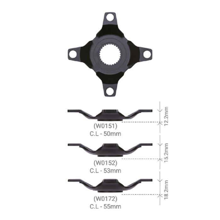 Spider Gen4 - FSA - Noir - Taille unique - Aluminium - Ambidextre - 20x20x20 cm - 5 kg
