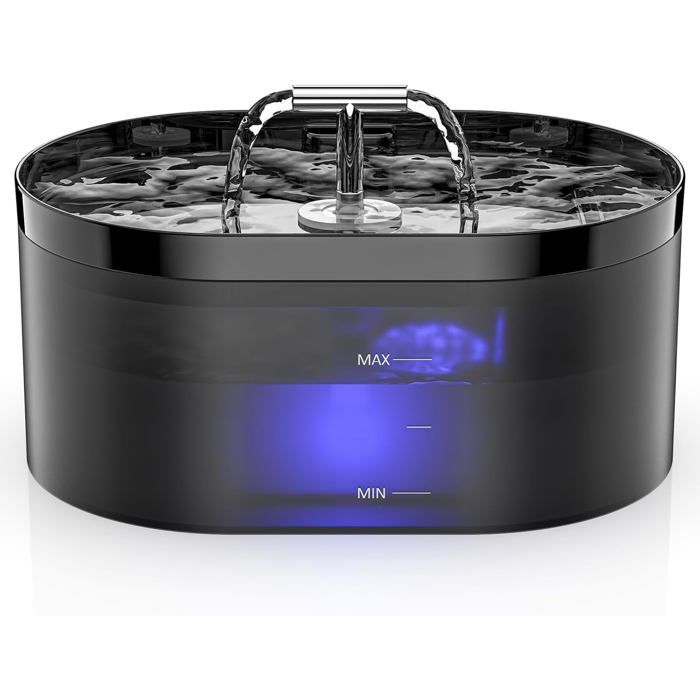 Comparer les prix de Fontaine à Eau Automatique Chat Chien 22L Distributeur Eau LED Ultra Silencieuse Abreuvoir pour Plusieurs Animaux