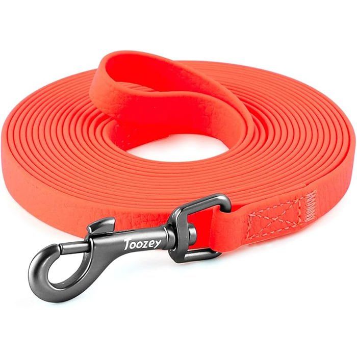 Longe pour Chien 3m / 7m / 5m / 10m / 15m / 20m Laisse Chien avec Poignée et Sac de Rangement Longue Corde 15 m Orange ORAN LAISSE